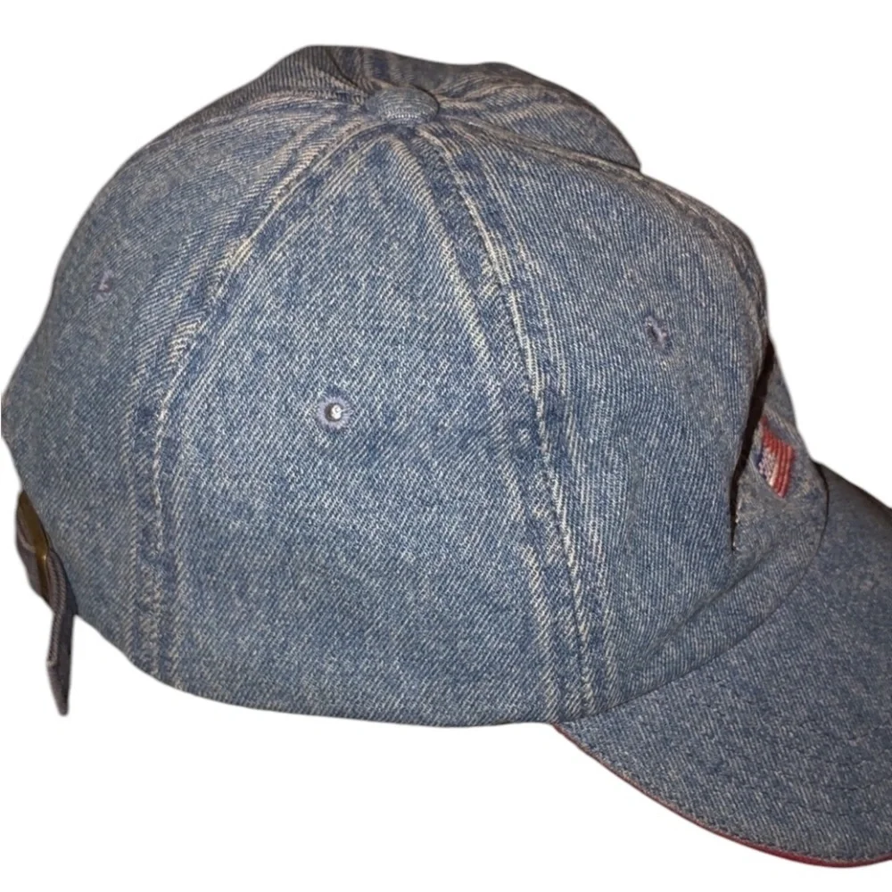 Chaps Ralph Lauren light blue denim adjustable baseball cap